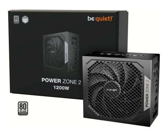 Be Quiet! Be quiet POWER ZONE 2 1200W (black, 1x 12 pin high power GPU, 3x PCIe, 1200 watts) Datoru barošanas bloki