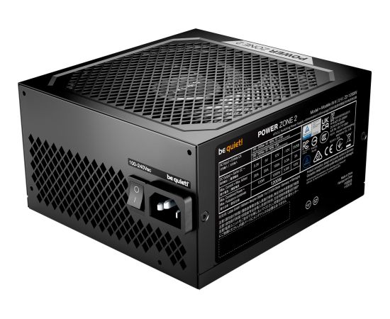 Be Quiet! Be quiet POWER ZONE 2 1200W (black, 1x 12 pin high power GPU, 3x PCIe, 1200 watts) Datoru barošanas bloki