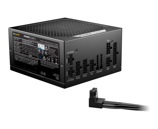 Be Quiet! Be quiet POWER ZONE 2 1200W (black, 1x 12 pin high power GPU, 3x PCIe, 1200 watts) Datoru barošanas bloki