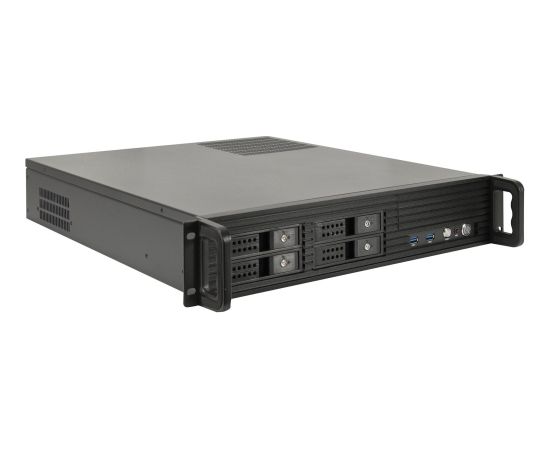 Inter-Tech IPC 2U-2504, server case black, 2 height units Datoru korpusi