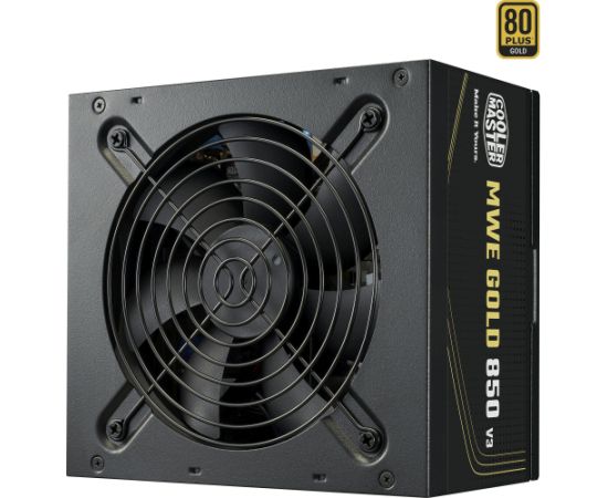 Cooler Master MWE 850 V3 Black, PC power supply black, 1x 12-pin high power GPU, 4x PCIe, 850 watts Блоки питания