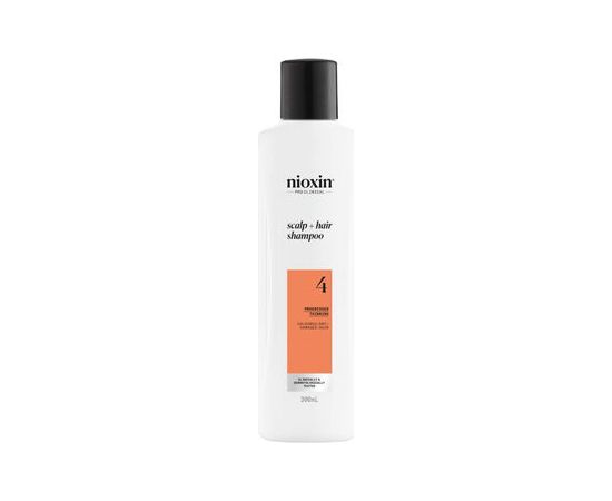 Nioxin System 4 Scalp + Hair Shampoo Progressed Thinning - Čisticí šampon pro barvené vlasy s pokročilým řídnutím 300ml Matu kopšana