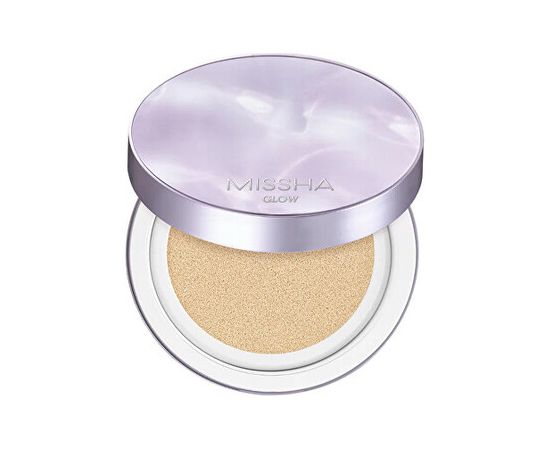 Missha Glow Layering Fit Cushion SPF50 - Make-up v houbičce 14 g 21 Vanilla Dekoratīvā kosmētika