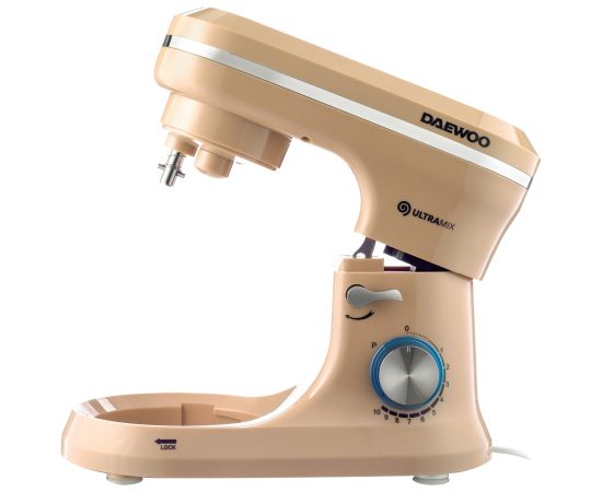 Daewoo DHM 150R planetārais mikseris, 1600 W, 10 ātrumi, bļodas tilpums 4,5 L, putotājs, mīklas āķis Mikseri