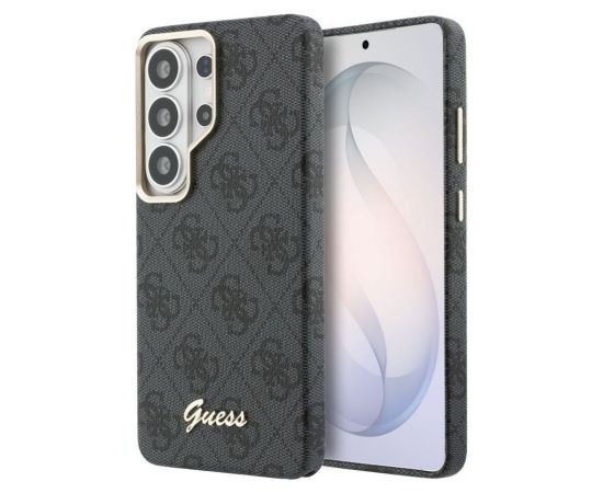 Guess Samsung  Galaxy S26 Ultra PU 4G Script Metal Logo With MagSafe Case Black Neoriģinālie Maciņi