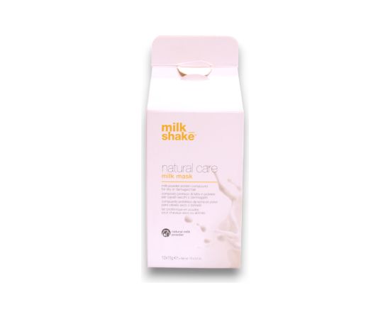 Set, Milk Shake, Natural Care, Powdered Milk, Hair Treatment Powder Mask, For Dry & Damaged Hair, 12 pcs, 15 g Matu kopšana