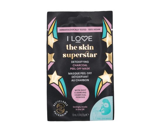 I Love, Skin Superstar, Detoxifying, Sheet Mask, For Face, 10 ml Sejas kopšana