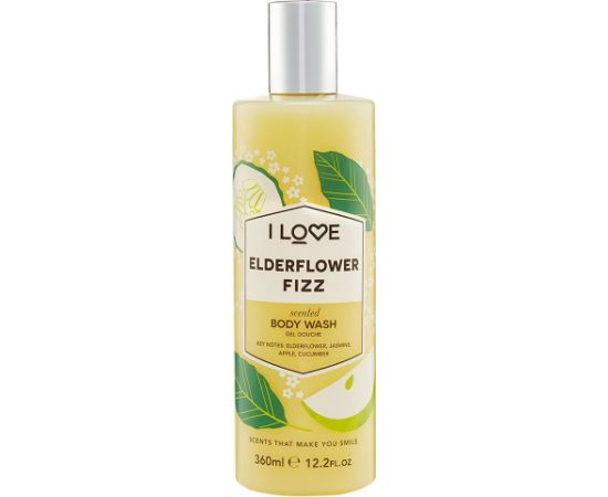 I Love, Signature Collection, Paraben-Free, Cleansing, Elderflower Fizz, Body Wash, 360 ml Dušas želejas ķermenim