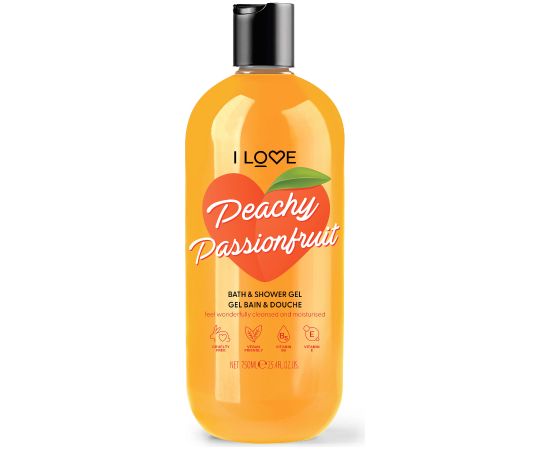 I Love, Peachy Passionfruit, Hydrating, Shower Gel, For All Skin Types, 750 ml Dušas želejas ķermenim
