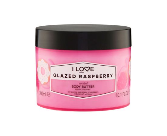 I Love, Signature Collection, Vegan, Hydrating, Glazed Raspberry, Body Butter, 330 ml Ķermeņa kosmētika