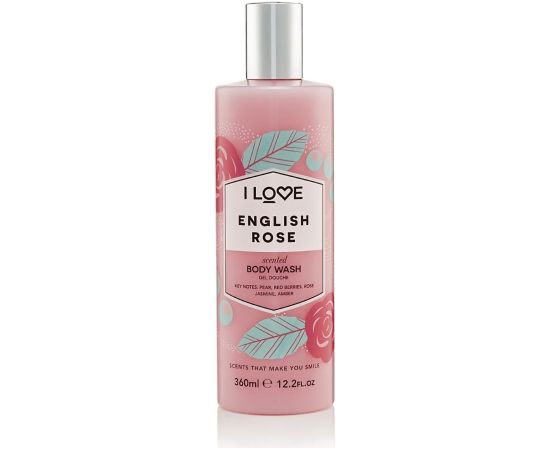 I Love, English Rose, Hydrating, Shower Gel, 360 ml Dušas želejas ķermenim