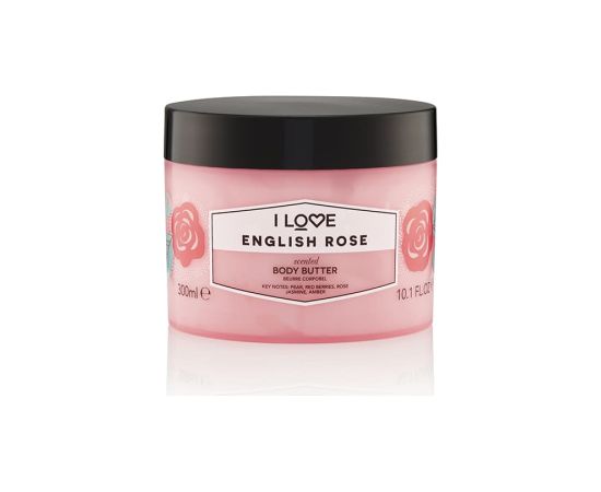 I Love, Signature Collection, Vegan, Hydrating, English Rose, Body Butter, 330 ml Ķermeņa kosmētika