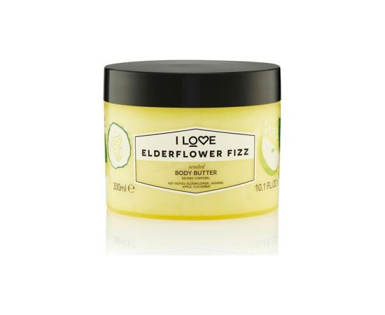 I Love, Signature Collection, Vegan, Hydrating, Elderflower Fizz, Body Butter, 330 ml Ķermeņa kosmētika