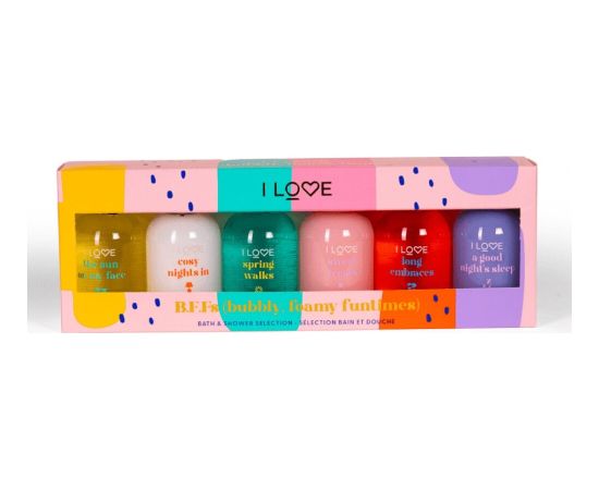 Bubbly Foamy Funtimes Set I Love: Long Embraces, Hydrating, Shower Gel, For All Skin Types, 100 ml + Sweet Treats, Hydrating, Shower Gel, For All Skin Types, 100 ml + Springs Walks, Hydrating, Shower Gel, For All Skin Types, 100 ml + The Sun On My Face, H Dāvanu komplekti