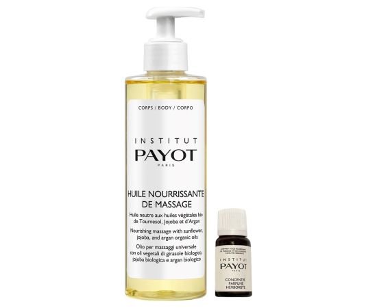 Set Payot: Pro Huile, Nourishing, Massage Oil, 250 ml + Elixir, Essential Oil, 10 ml Dāvanu komplekti