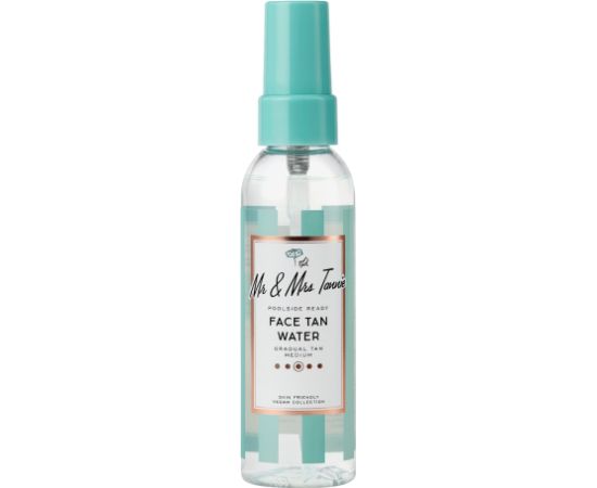 Mr & Mrs Tannie, Face Tan Water, Jojoba Oil, Hydrating, Self-Tanning Spray, For Face, 75 ml Ķermeņa kosmētika