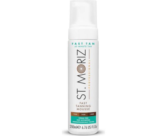 St. Moriz, Fast Tan Lotion, Immediate Tan, Self-Tanning Mousse, For Face, 200 ml Ķermeņa kosmētika
