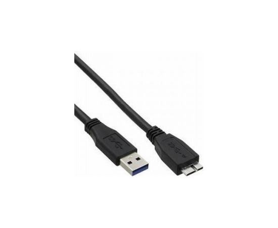 Kabelis Brackton USB Male - MicroUSB Male 3.0 2m Black Дата USB-кабели