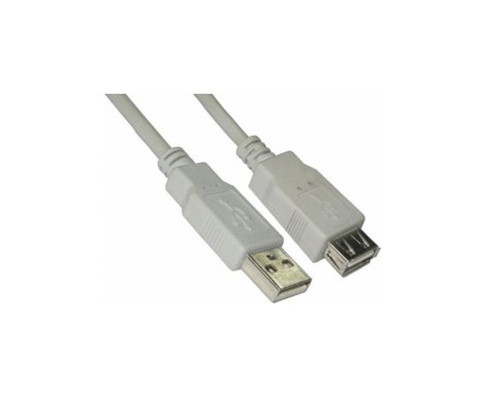 Kabelis Brackton USB Male - USB Female 2m White Data USB kabeļi