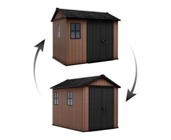 Keter Dārza šķūnis Newton Plus 9x7,5 brūns Dārza šķūņi  un uzglabāšana