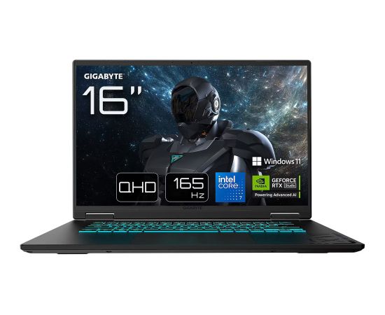 Gigabyte GAMING A16 PRO - Core 7 - 240H | 16"-165Hz QHD+ | 32GB | 1TB + 2TB | W11P | RTX 5080 Portatīvie datori
