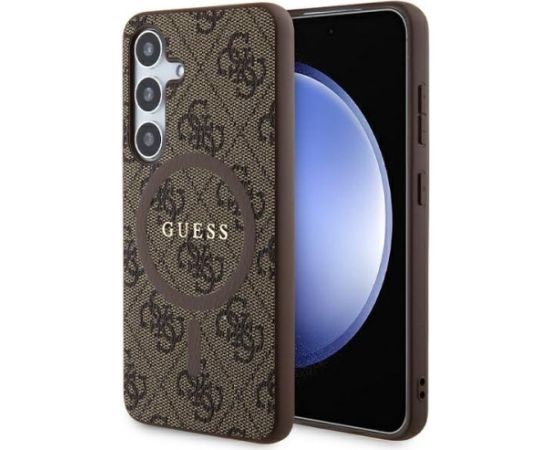 Guess GUHMS24SG4GFRW Aizmugurējais Apvalks priekš Samsung Galaxy S24 Neoriģinālie Maciņi