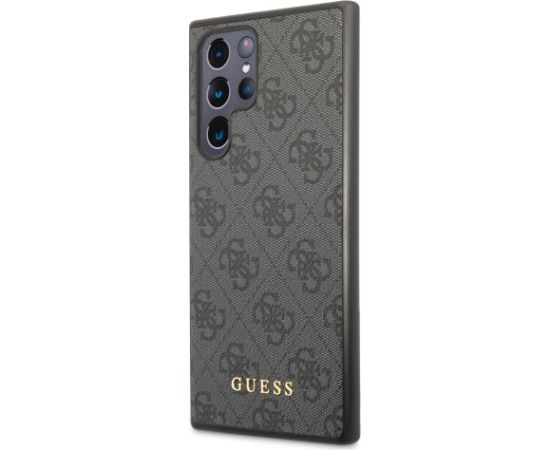 Guess 4G Case Aizsargapvalks priekš Samsung Galaxy S24 Ultra / melns Neoriģinālie Maciņi