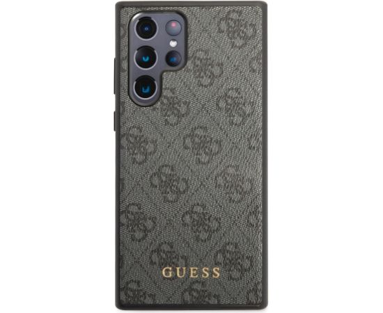 Guess 4G Case Aizsargapvalks priekš Samsung Galaxy S24 Ultra / melns Neoriģinālie Maciņi