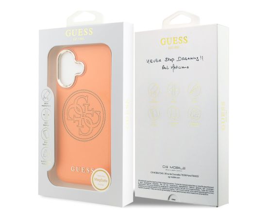 Guess PU Perforated 4G Logo MagSafe Case Aizsargapvalks priekš Apple iPhone 17 Neoriģinālie Maciņi