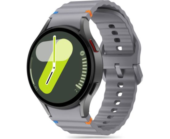 Tech-Protect silikona sporta komplekts Samsung Galaxy Watch 4 | 5 | 5 PRO | 6 | 7 | FE pelēks Smart-Watch aksesuāri