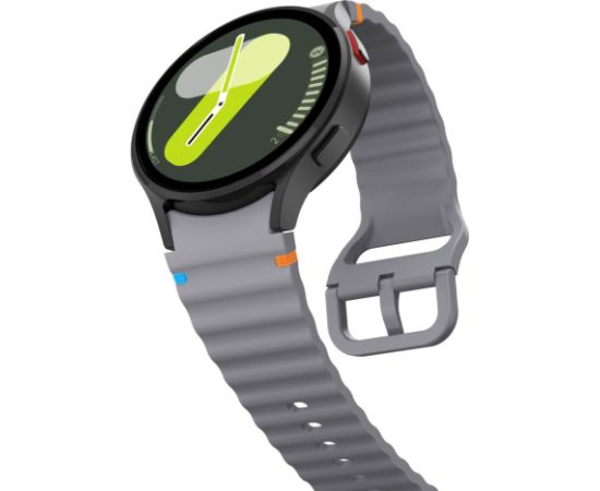 Tech-Protect silikona sporta komplekts Samsung Galaxy Watch 4 | 5 | 5 PRO | 6 | 7 | FE pelēks Smart-Watch aksesuāri
