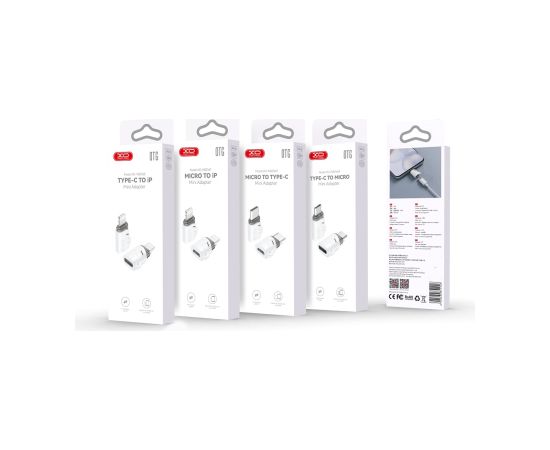 Адаптер XO NB256H | USB-C - microUSB | белый Aудио-видео
