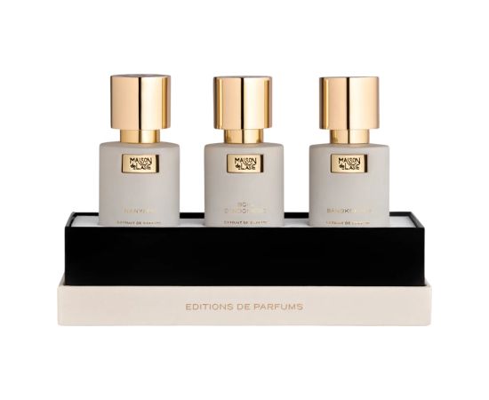 Maison De L`asie Editions De Parfums Fraiche Set Maison De L'Asie: Nanyang, Extrait De Parfum, Unisex, 15 ml + Bois d'Indonesie, Extrait De Parfum, Unisex, 15 ml + Bangkok 9/9, Extrait De Parfum, Unisex, 15 ml Dāvanu komplekti