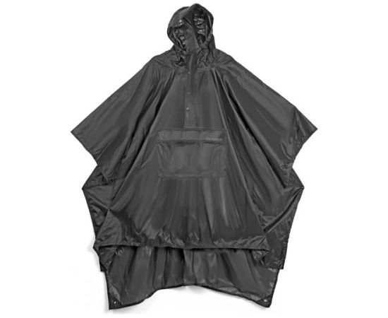Lifeventure pončo, melns, ūdensizturīgs, ceļojumu apģērbs Tūrisma inventārs 