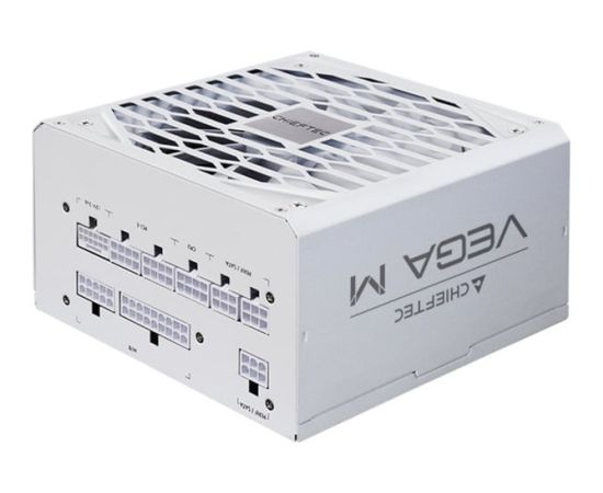 Chieftec Vega M 1000W White, PC power supply white, 1x 12 pin high power GPU, 4x PCIe, cable management, 1000 watts Datoru barošanas bloki
