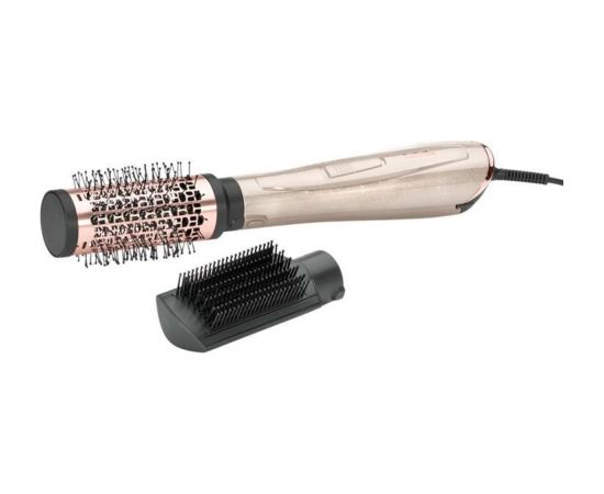 BaByliss AS914PE hair styling tool Straightening brush Warm Black, Rose gold 1000 W 2.5 m Matu veidotāji