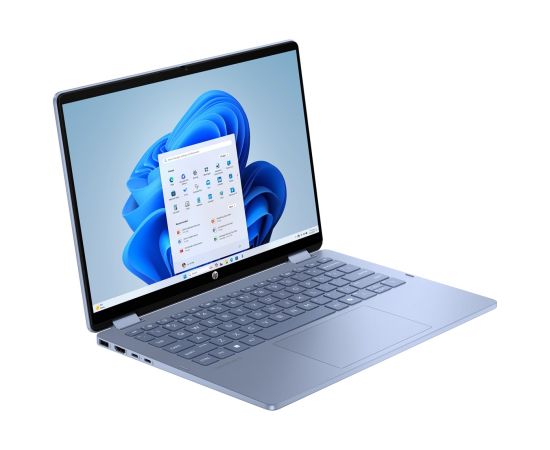 HP OmniBook 5 Flip 14-fp0004nw Core 5 120U 14"2K Touch IPS 300nits 16GB LPDDR5 5200 SSD512 Intel Graphics Cam 1080p 68Wh Win11 Blue Sky 2Y Portatīvie datori