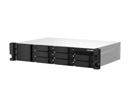QNAP TS-873AeU-RP NAS Rack (2U) Ryzen Embedded V1500B 4 GB DDR4 0 TB QuTS hero Black Serveru komponentes