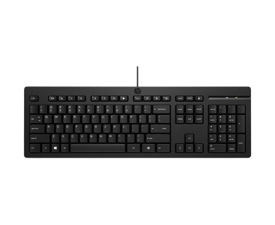 HP 125 G2 USB Wired Keyboard, Sanitizable, Copilot Key - Black - ESTONIAN / AY2Y7AA#ARK Клавиатуры