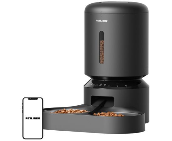 Petlibro Granary food dispenser with double bowl, Wifi, 5L(black) Viedās iekārtas un piederumi