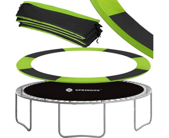 Springos TP-10FT 305 см чёрный с зелёной отделкой Батуты и аксессуары