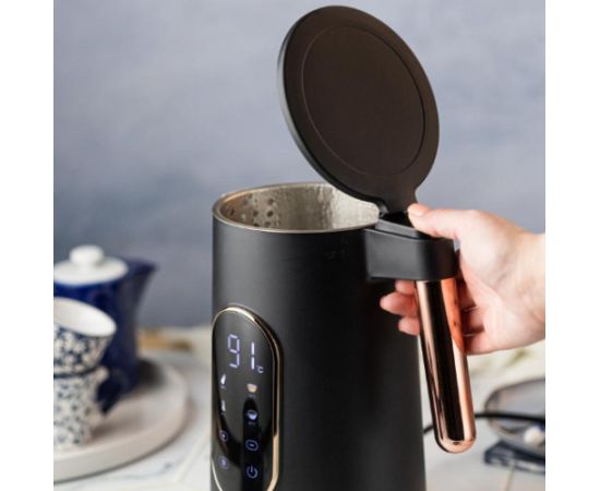 Elektriskā tējkanna, 1.7L, 2200W, melna/rozā zelta, Klausberg, KB 7892 Tējkannas (elektriskās)