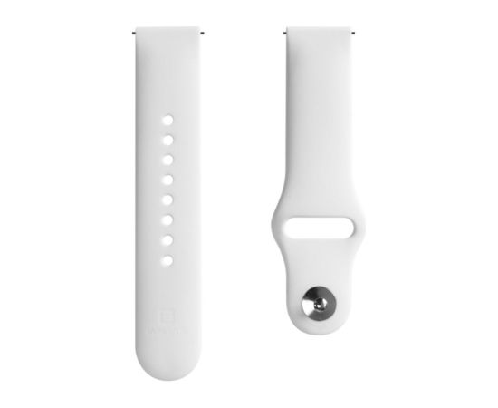 Evelatus   20mm Silicone Loop Watch Straps (S/M 110mm) White Smart pūlksteņu aksesuāri