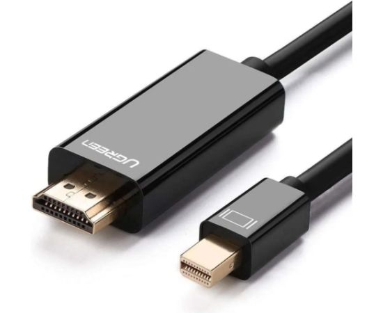 Ugreen   Mini DP Male to HDMI Cable 4K 1.5m Black Новинки Компьютерная техника