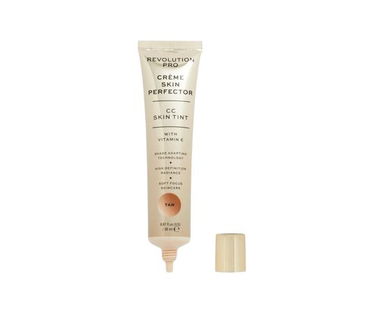 Revolution Pro, Perfecting Skin Tint, Vitamin E, Natural Radiance, CC Cream, Tan, 26 ml Sejas kopšana