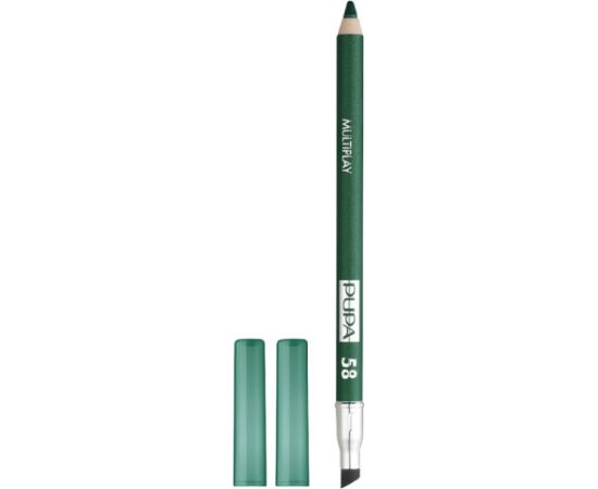 Pupa, Multiplay, Double-Ended, Eyeshadow & Kajal Eyeliner 2-In-1, 58, Plastic Green, 1.2 g *Tester Dekoratīvā kosmētika
