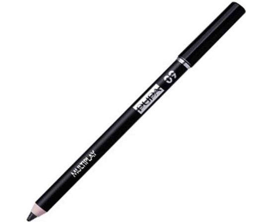 Pupa, Multiplay, Double-Ended, Eyeshadow & Kajal Eyeliner 2-In-1, 09, Deep Black, 1.2 g *Tester Dekoratīvā kosmētika