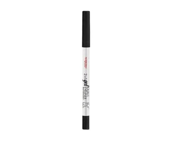 Deborah, Deborah, Waterproof, Eyeshadow & Kajal Eyeliner 2-In-1, Black Dekoratīvā kosmētika
