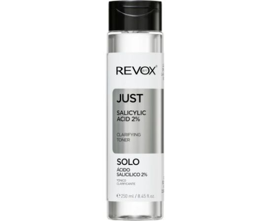 Revox B77, Just, Salicylic Acid, Clarifying, Cleansing Toner, 250 ml Sejas kopšana