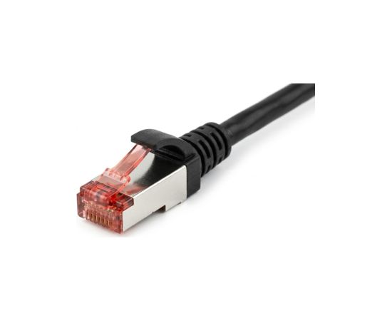 Kabelis Brackton Patch SF/UTP 0.5m CAT 6a Black Tīkla vadi